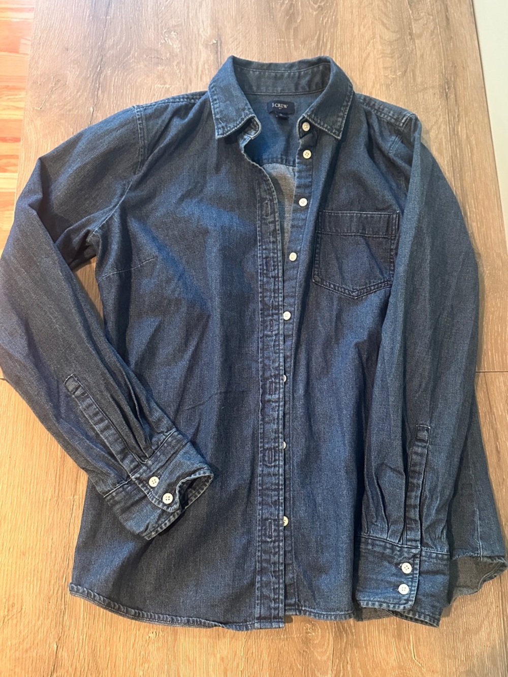 Dark Denim Button-Up Shirt